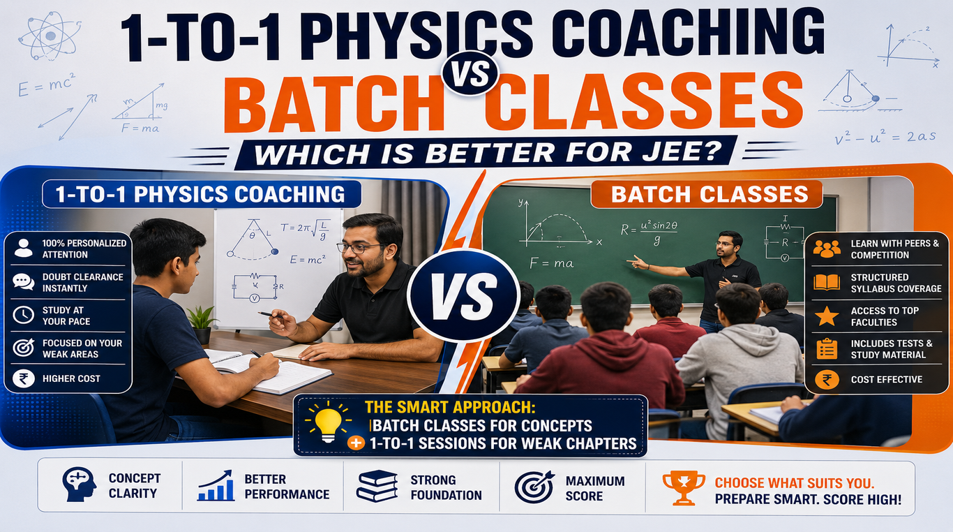 1-to-1 Physics Coaching vs Batch Classes: Which Is Better for JEE?