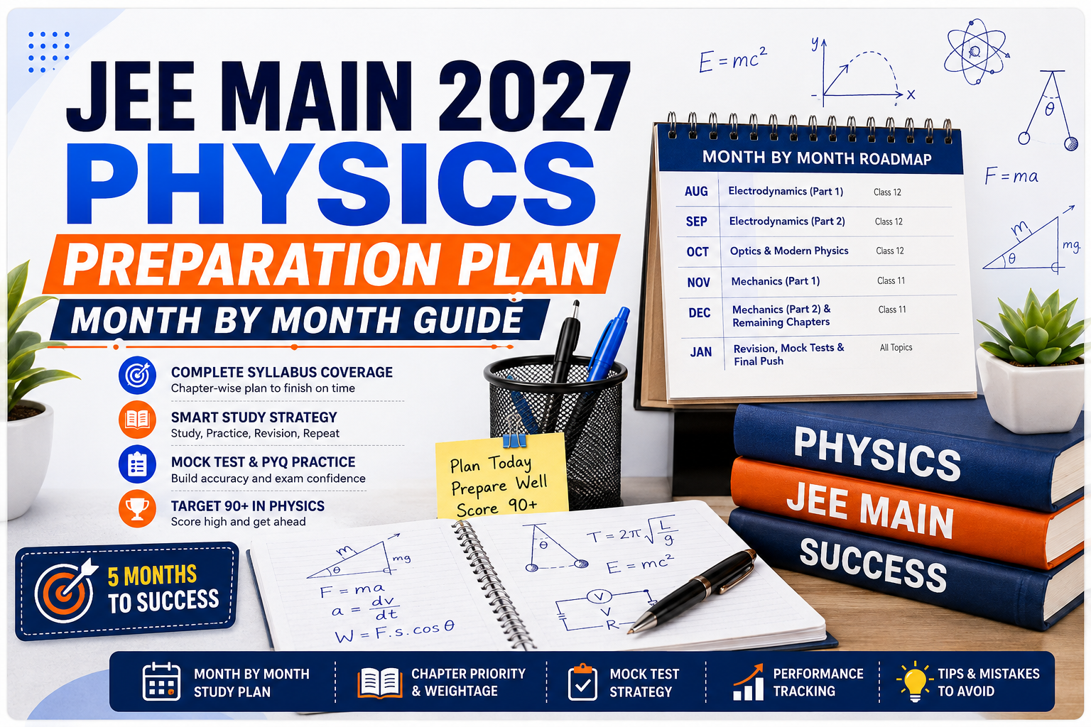 JEE Main 2027 Physics Preparation Plan — Month by Month Guide