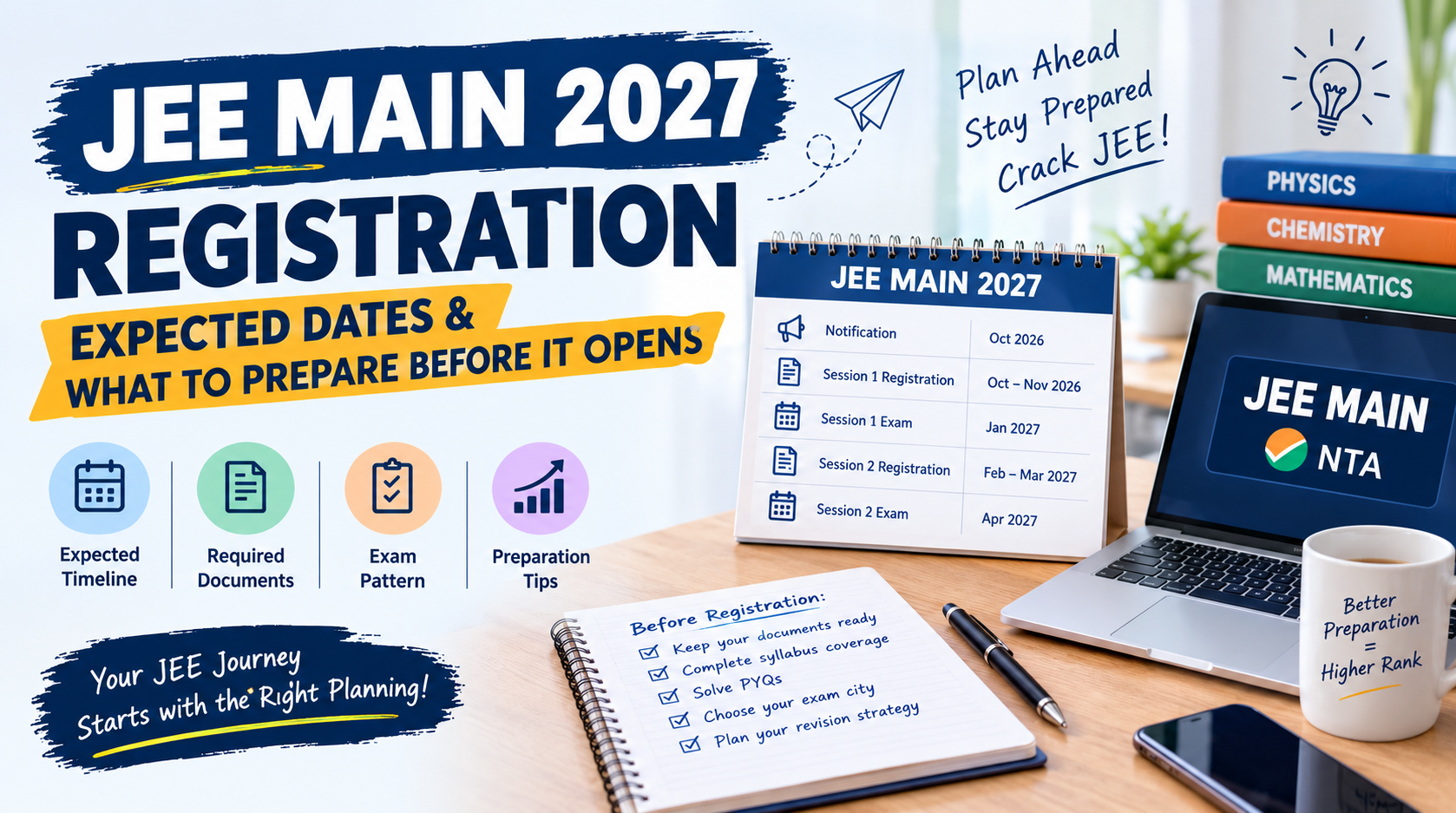 JEE Main 2027 Registration: Expected Dates & What to Prepare Before It Opens