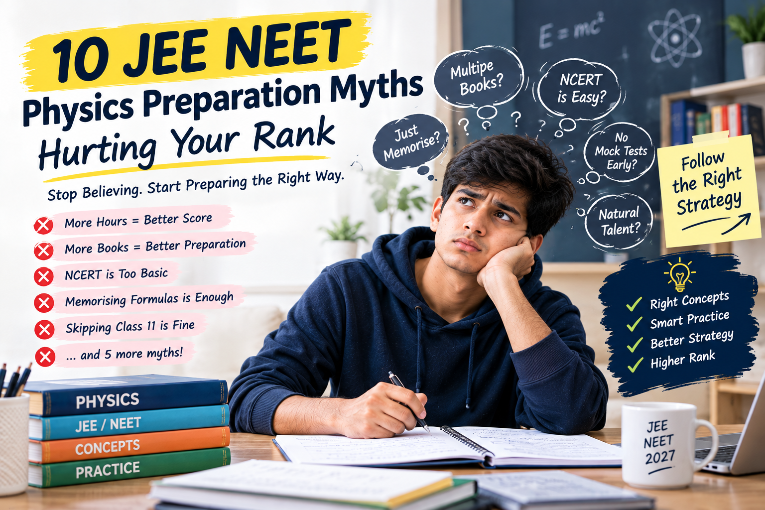 Common Physics Preparation Myths That Are Hurting Your JEE/NEET 2027 Rank
